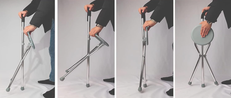 Bastón Silla Plegable 2 en 1