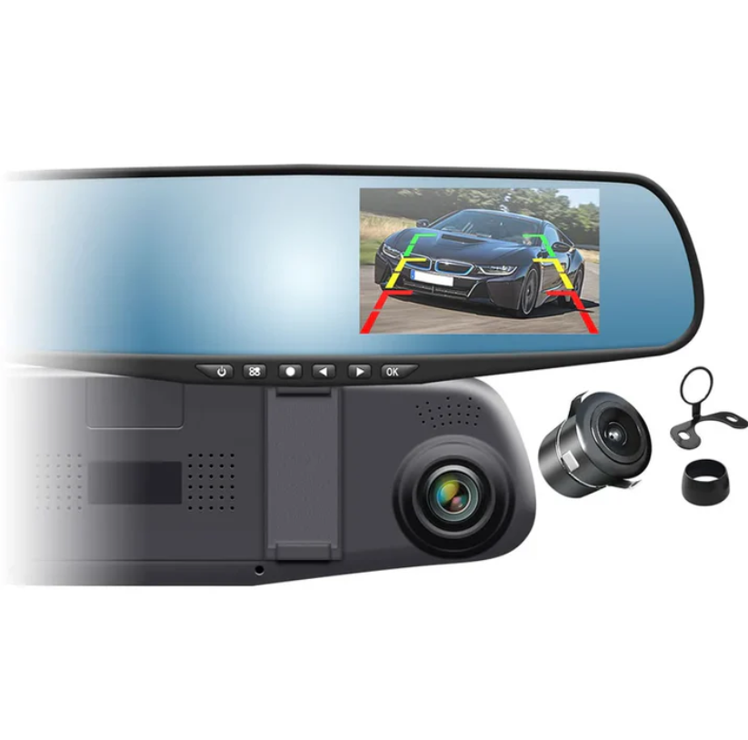 Camara Retrovisor HD-Vista panoramica delantera y trasera