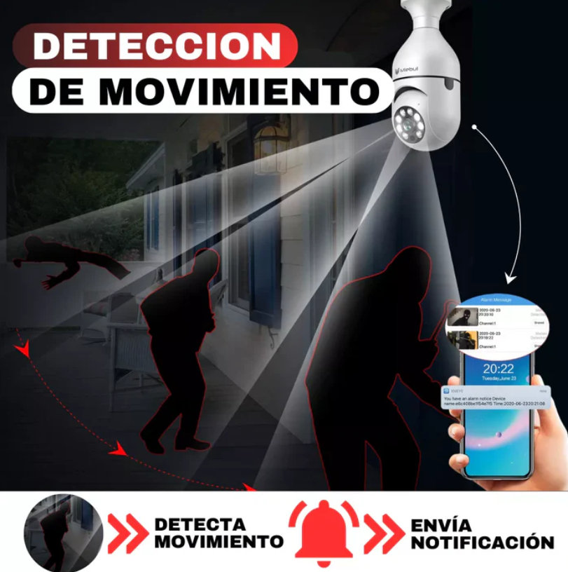 Cámara de seguridad Inteligente ORIGINAL con WIFI