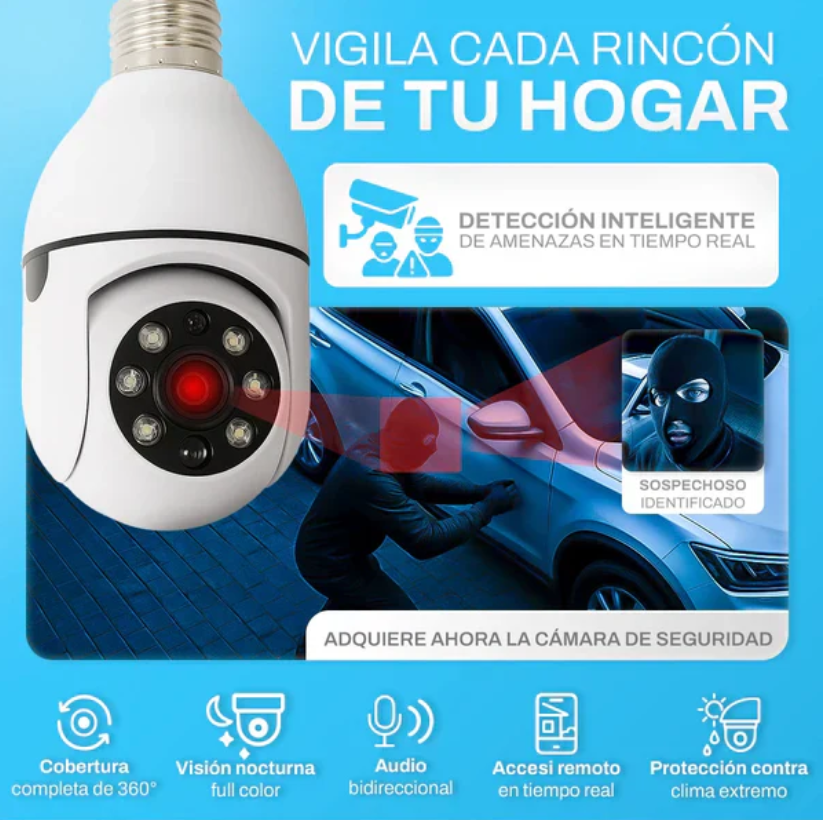 Cámara de seguridad Inteligente ORIGINAL con WIFI