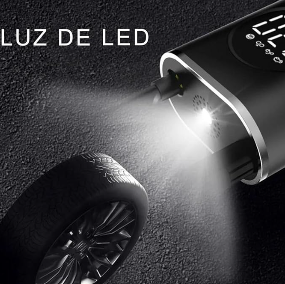 Bomba de inflado eléctrica inteligente – Portátil con pantalla digital y LED