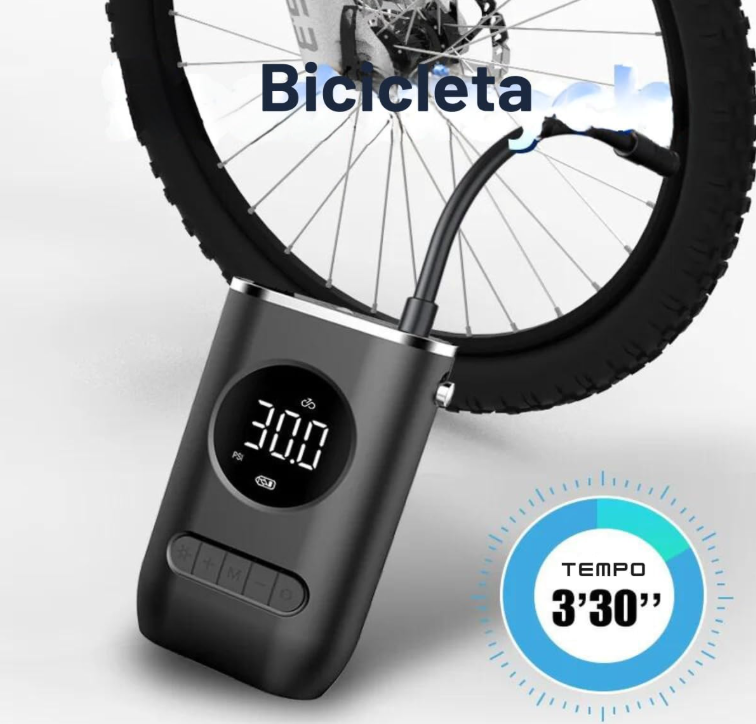 Bomba de inflado eléctrica inteligente – Portátil con pantalla digital y LED