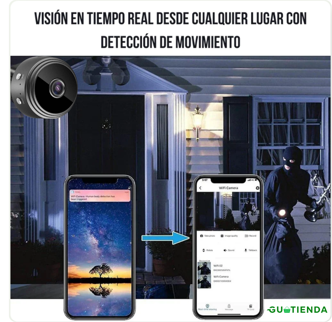 Mini Cámara Espía A9 4K Ultra HD