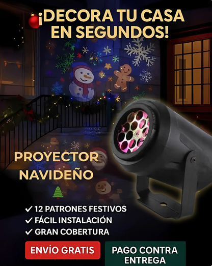 Proyector Navideño LED Impermeable 🎄