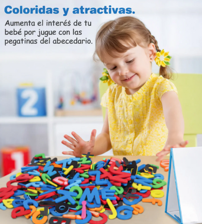 Aprende jugando con tu hijo – Letras Magnéticas Educativas (253 piezas)