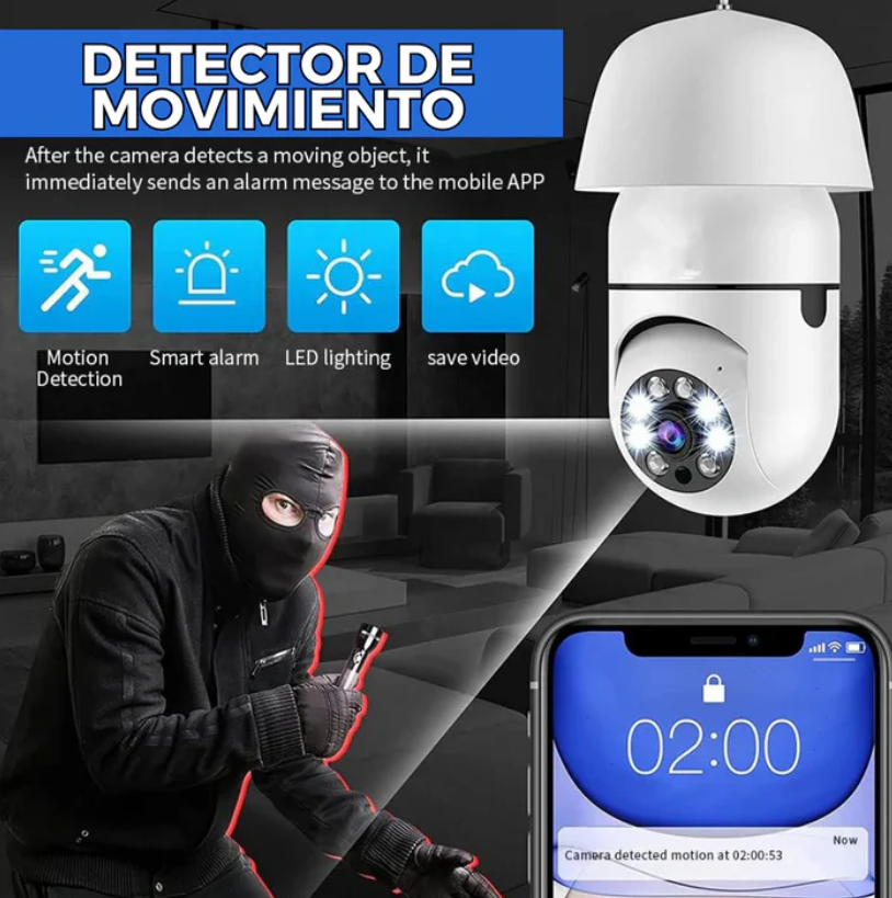 Cámara de seguridad Inteligente ORIGINAL con WIFI