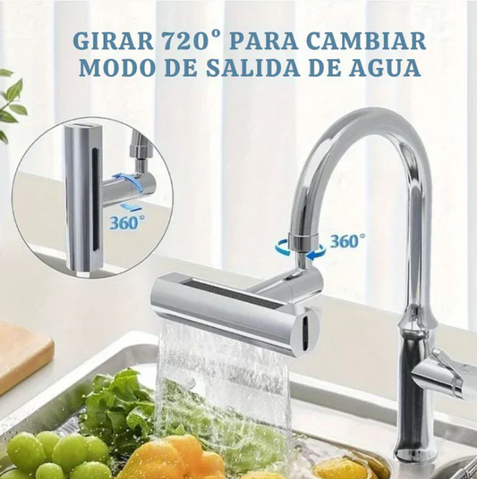 GRIFO AHORRADOR MULTIFUNCIONAL EN CASCADA 4 EN 1