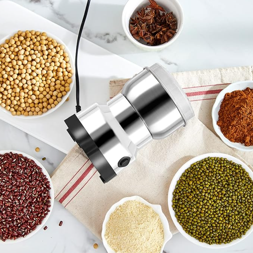 Molinillo de Cafe Inteligente Eléctrico de Acero Inoxidable – Potente, Compa