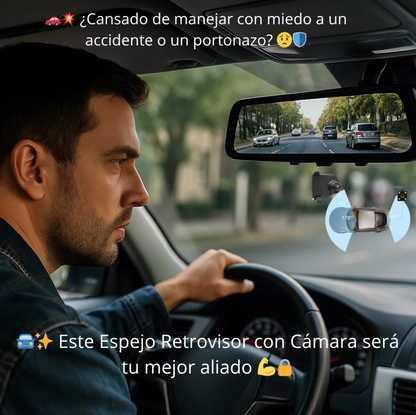 ESPEJO RETROVISOR CON CAMARA BLACKBOX DVR