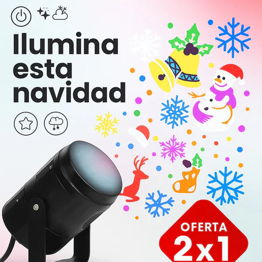 Proyector Navideño Multi Figuras LED – Magia en tu hogar 🎄🎇