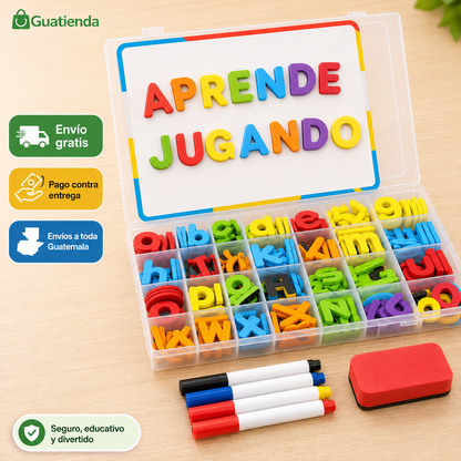 Kit Magnético Educativo para Aprender Letras y Números