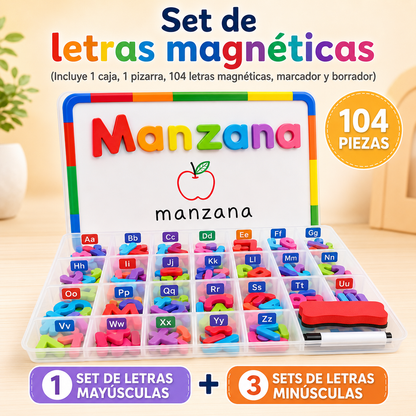Kit Magnético Educativo para Aprender Letras y Números