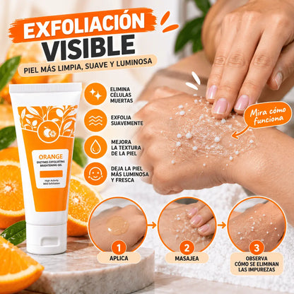 Gel Exfoliante de Naranja – Piel Suave, Lisa y Luminosa