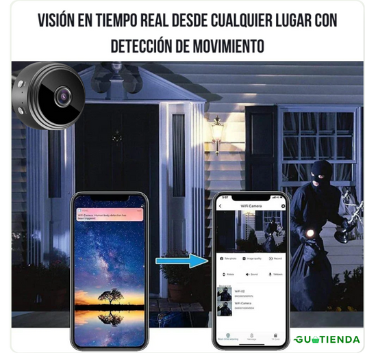 Mini Cámara Espía A9 4K Ultra HD