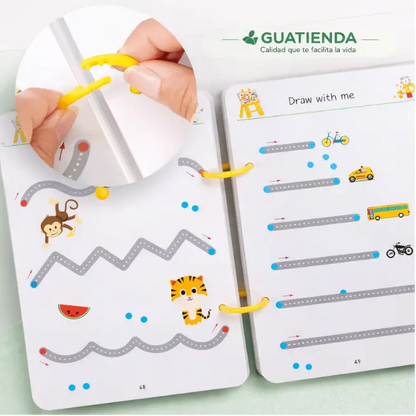 Kit Educativo Reutilizable para Niños – Números y Escritura (47 Páginas)