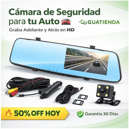 Cámara Retrovisor Inteligente HD Doble Cámara
