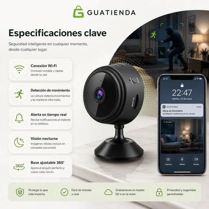 Minicámara de Seguridad A9 4K Ultra HD