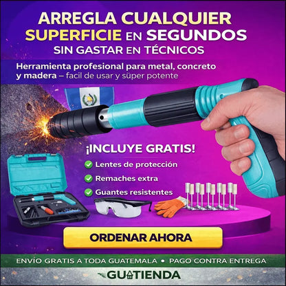 Pistola Remachadora Profesional para Metal, Madera y Concreto – Fácil y Potente