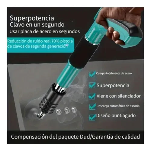 Pistola Remachadora Profesional para Metal, Madera y Concreto – Fácil y Potente