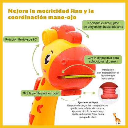 Proyector LED Infantil con Mesa de Dibujo Educativa