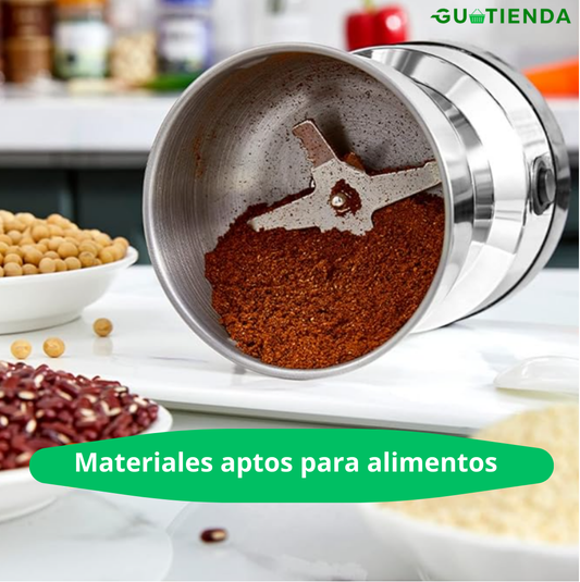 Molinillo de Cafe Inteligente Eléctrico de Acero Inoxidable – Potente, Compa