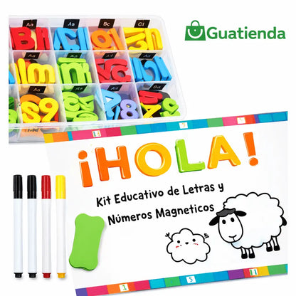 Kit Magnético Educativo para Aprender Letras y Números