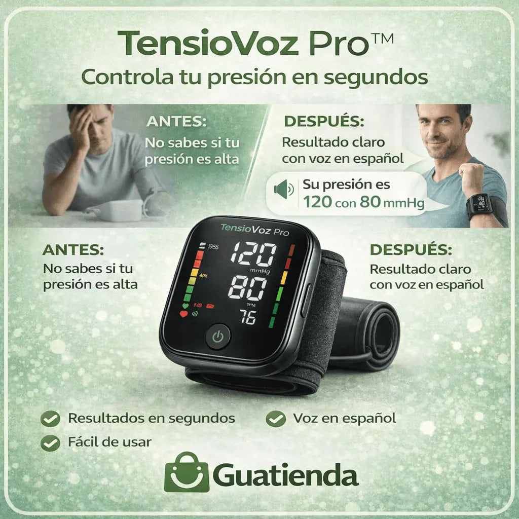 Controla tu presión en casa con voz en español